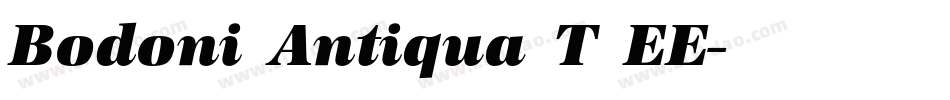 Bodoni Antiqua T EE字体转换